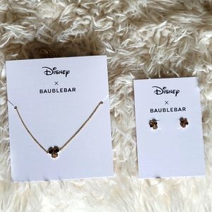Baublebar Disney Minnie Mouse Earring and Necklace Set